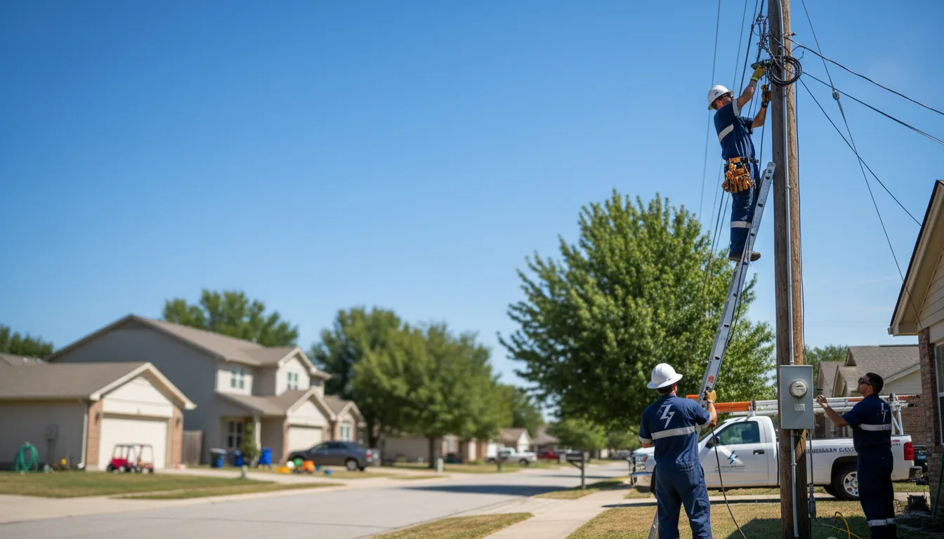 Residential electrician providing installation services in Collins, IA